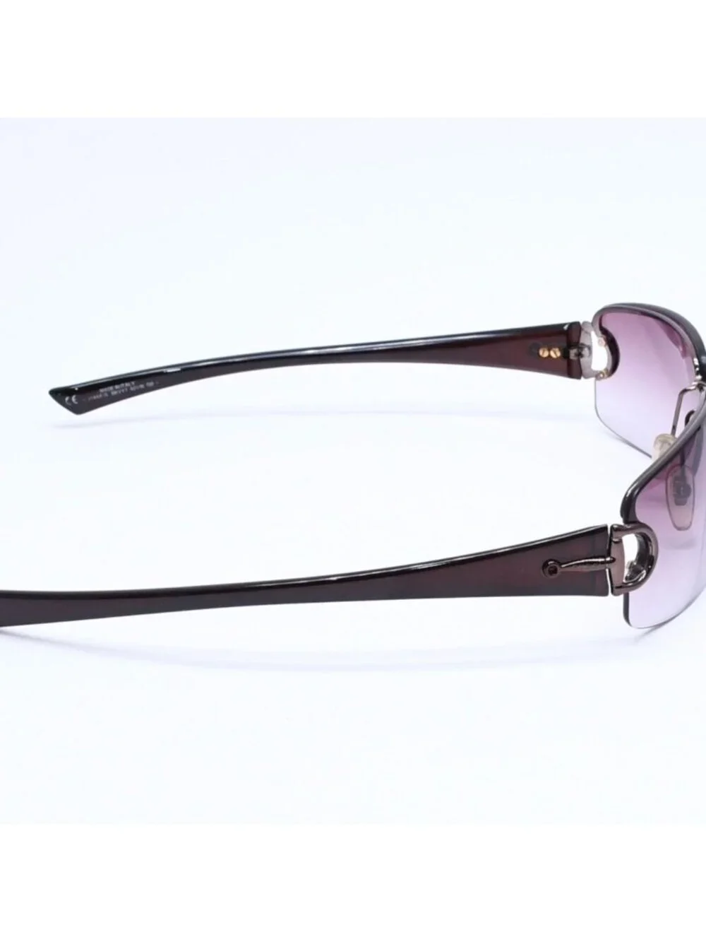 Gucci Half Rim Sunglasses Eyewear S Bkvyt Horsebit Brown